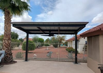 Custom shade structure designed and created by Arizona Shade Company