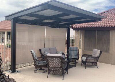 Custom shade structure designed and created by Arizona Shade Company