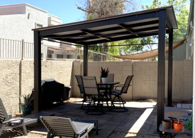 Custom shade structure designed and created by Arizona Shade Company