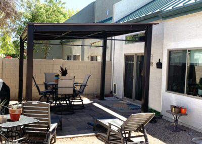 Custom shade structure designed and created by Arizona Shade Company